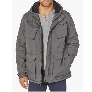 Urban Republic Boys Techno Shell Winter Parka Jacket with Attached Hood